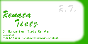 renata tietz business card