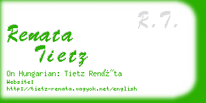 renata tietz business card